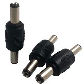 Greluma Pack of 3 DC 5.5 x 2.1 mm Male to Male Coupler Adapter for CCTV