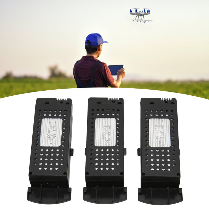 3pcs 3.7V 1800mAh Remote Control UAV Lithium Battery High Capacity