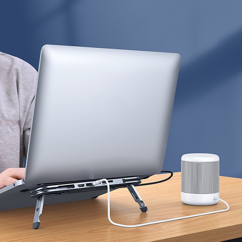 USB C Docking Station Laptop Stand Function USB3.0 USB C