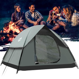 2-3 Person Camping Tent, Tents for Camping with Removable Rainfly, Family Dome Easy Set Up Tent, Lightweight Tent for Camping, Traveling, Hiking, Outdoor