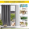 NICETOWN 2 Panels Outdoor Curtains for Patio Waterproof & Windproof,