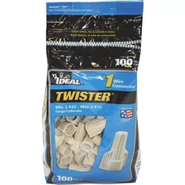 Ideal 100Pk Tan Twst Wing Nut