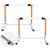 Blulu 2 Pcs Adjustable Track and Field Hurdles Height Sports