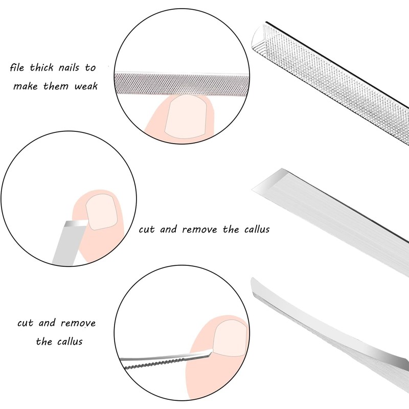11 Pieces Ingrowing Toenail Kit, Sharp Ingrown Toenail Treatment Tools,
