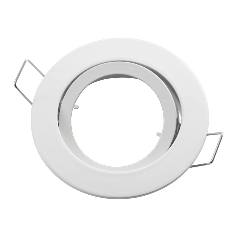 lighteu, 10x Flush-Mounted Spotlight Aluminium Frame, recessed GU10, MR16 (GU5.3)