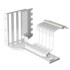 GLOTRENDS 2-Slot GPU Support Bracket with 180mm PCIe 4.0 Riser Cable for GPU Vertical Mount, Compatible with RTX 40/30 Series and Radeon RX7000/RX6000 Series, PC Cases with Open PCI 7/8-slot Design
