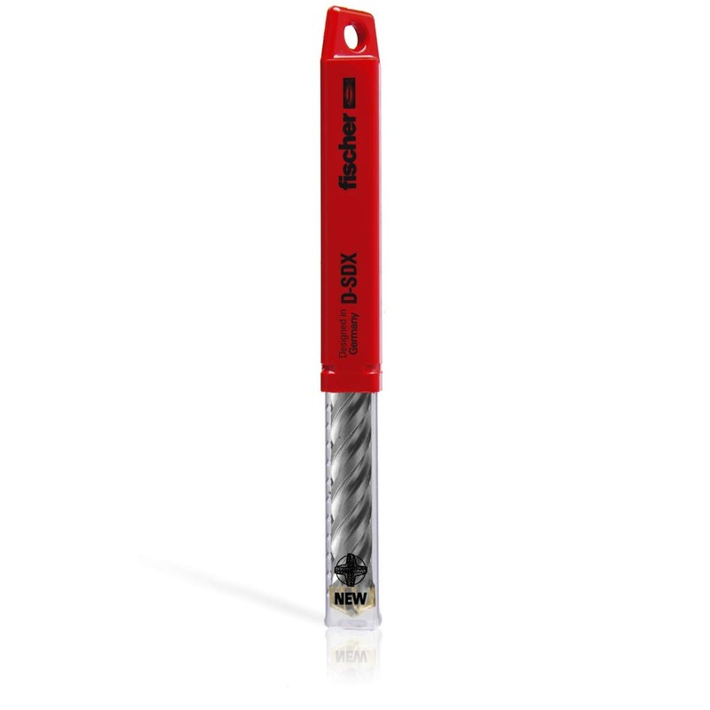 Fischer D-SDX 545694 Cylindrical Square Drill Bit for Masonry, Concrete