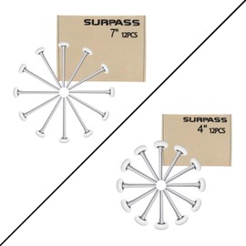 Surpass 12 Pack 2'' Ultra-Quiet Nylon Garage Door Rollers 4” Stem, 6200-2RS Double Seals Precision Bearings