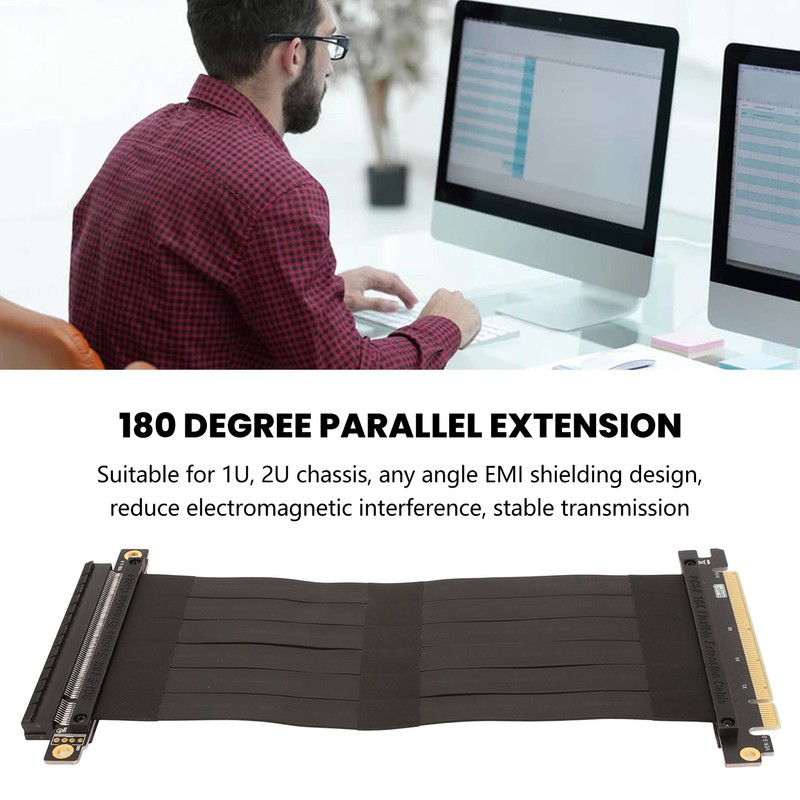 PCIE 3.0 X16 Extension Cable High Speed Flexible Cable Card