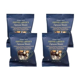 Trader Joe's Coffee Lover's Chocolate-Covered Assorted Espresso Beans - 4 Count (2.5 oz ea)