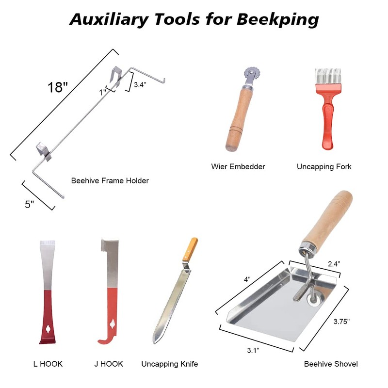 Beekeeping Supplies Bee Keeper Starting Kit 20 Pcs Beekeeping Tool