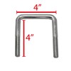 Extreme Max 3006.7015 8" Galvanized Swivel-Top Bunk Bracket with Hardware