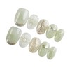 Herbeluemily Nail Tip, Short, Handmade, 3D Storage Case, 10 Pieces,