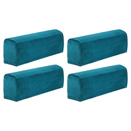 sourcing map 4 Pcs Sofa Armrest Covers Stretch Couch Armrest Cover for Chairs Sofas Couch Arm, Scratch-Resistant Sofa Arm Cover, Peacock Blue