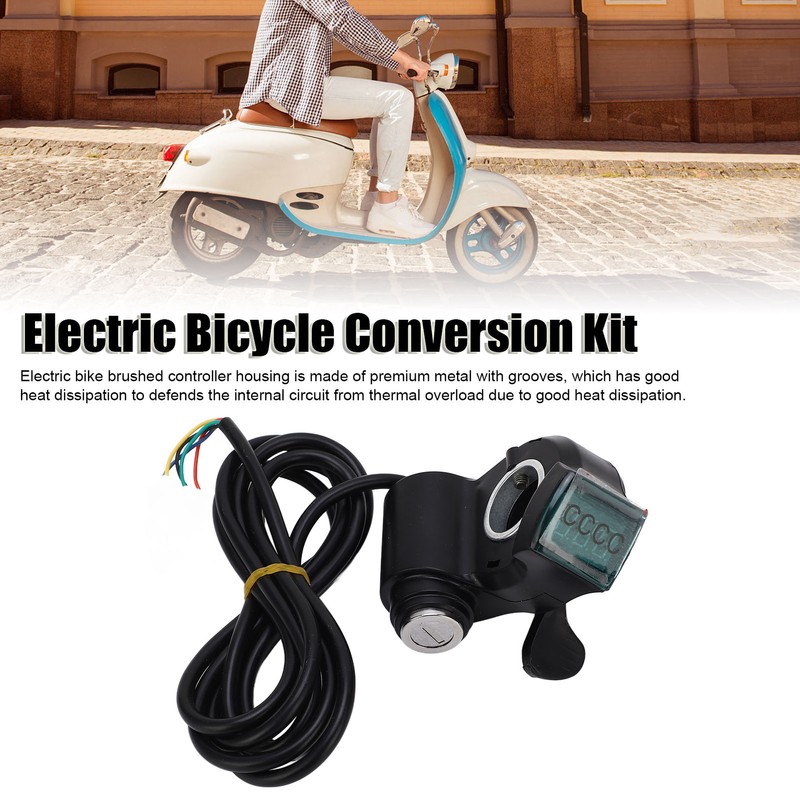24V 500W Electric Bike Controller Thumb Throttle Set Brushed Controller
