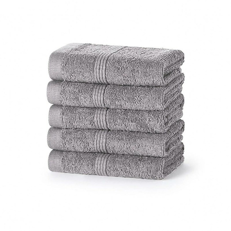 DARWEN STAR 100% Cotton 12 pcs Face Cloth, Highly Absorbent