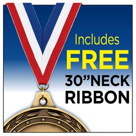 Crown Awards MVP Medals - 2" 1 per Pack-Great for Recognition, Achievement, Competition, Races