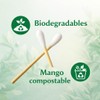 MRK HOME Hisopos con Palillo de Bambú, 100% Algodón, Biodegradables,