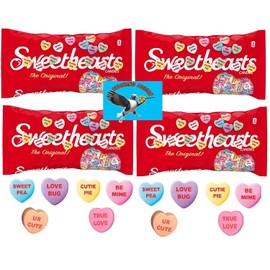 Classic Sweethearts Conversation Hearts Valentine Candy – 36.5oz Bulk Size | Iconic Heart-Shaped Hard Candy with Messages for Parties, Offices & Candy Bowls