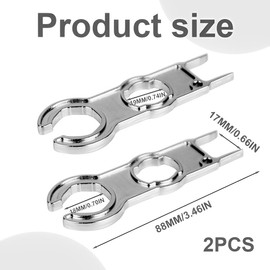SGERUFZ Set of 2 key tensioners set, aluminium tool, spanner for PV plug, plug-in mounting tool for plug, for solar panel cable, PV system wire and connector