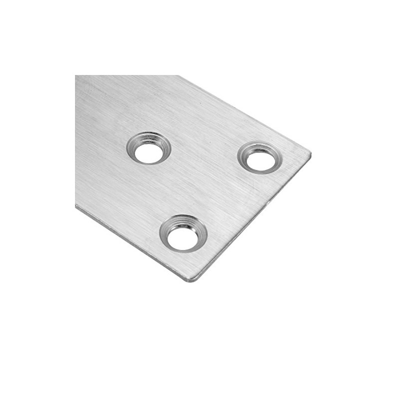 sourcing map Repair Plate, 80mmx40mm, Flat Fixing Mending Corner Brace