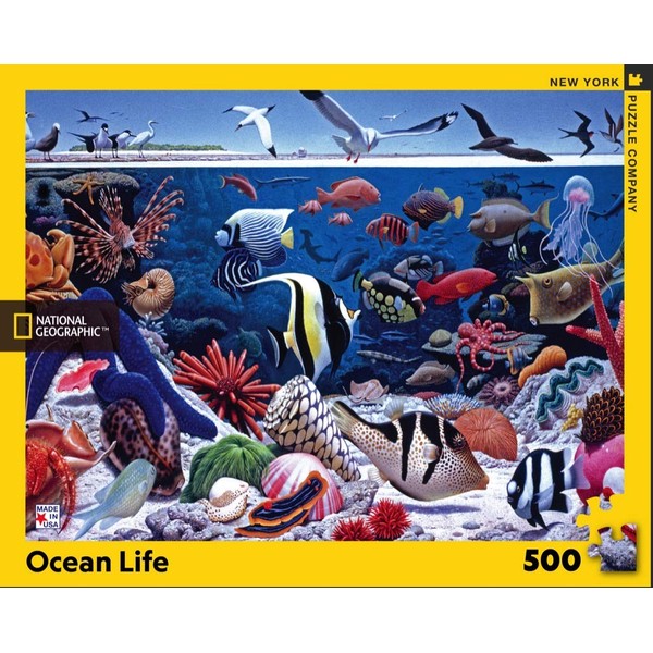 New York Puzzle Company - National Geographic Ocean Life - 500 Piece Jigsaw Puzzle