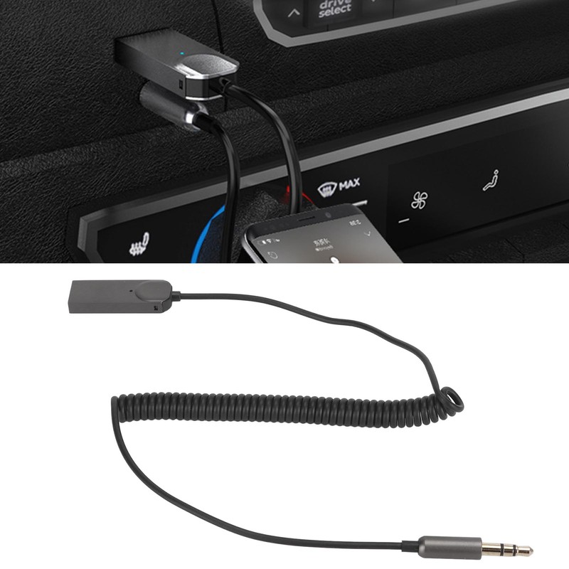 Bluetooth Aux Adapter Cable HiFi Stereo Support Hands Free Calls