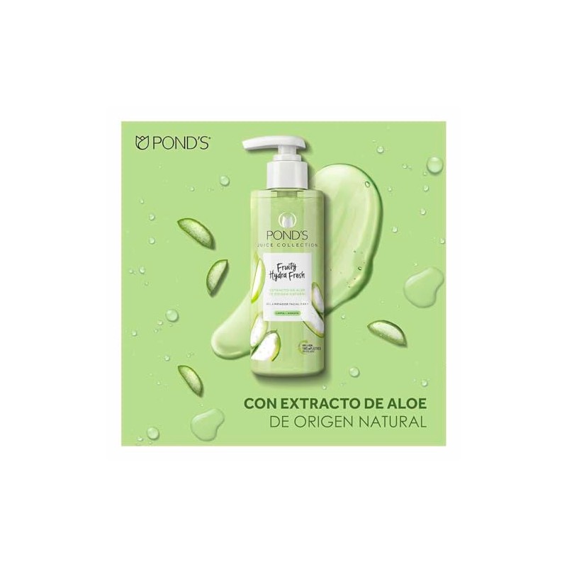 Gel Limpiador Facial Pond's Fruity Hydra Fresh Aloe 200 ml