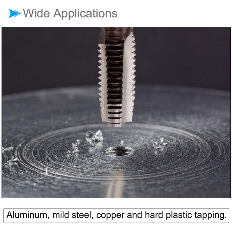 CoCud Hand Threading Taps, M10 x 1.25 Thread, Metric Alloy