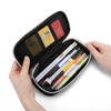 Neymar Pencil Case, Large Capacity, Multi-functional, Stylish, Leather, Leather Pen