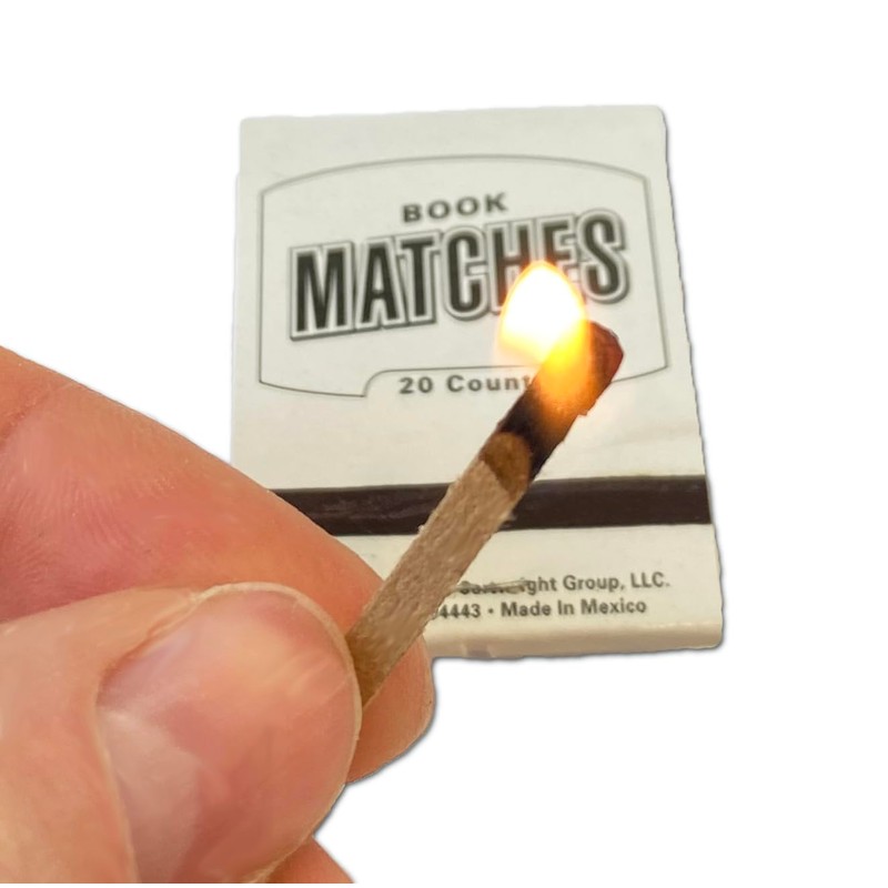 Generic Book of Matchbooks (White) by Cartwright, 1000 Matches Total,