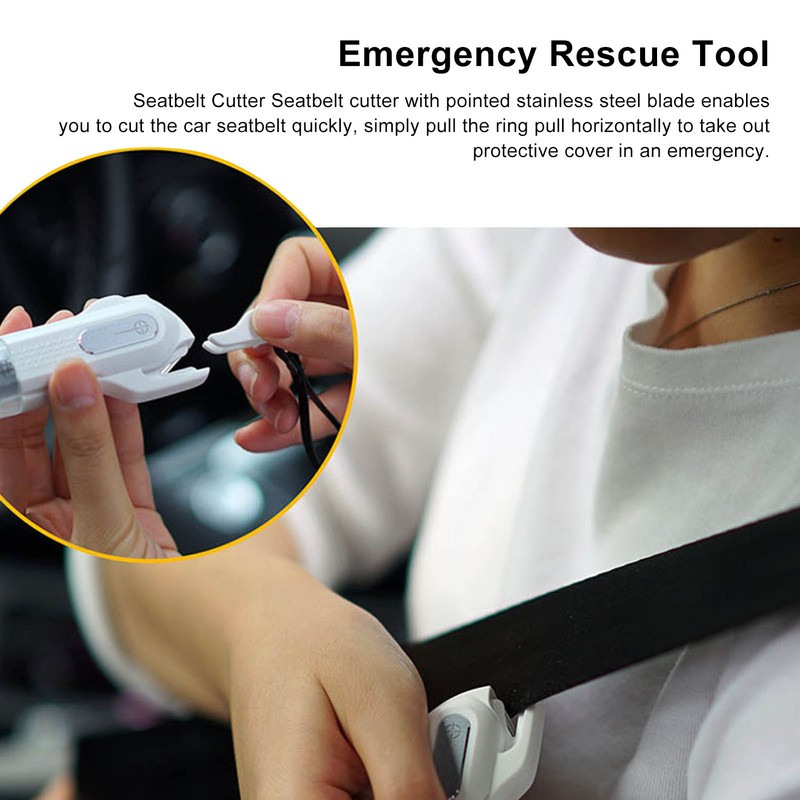 2 in 1 Car Window Breaker Seatbelt Cutter Safety Hammer