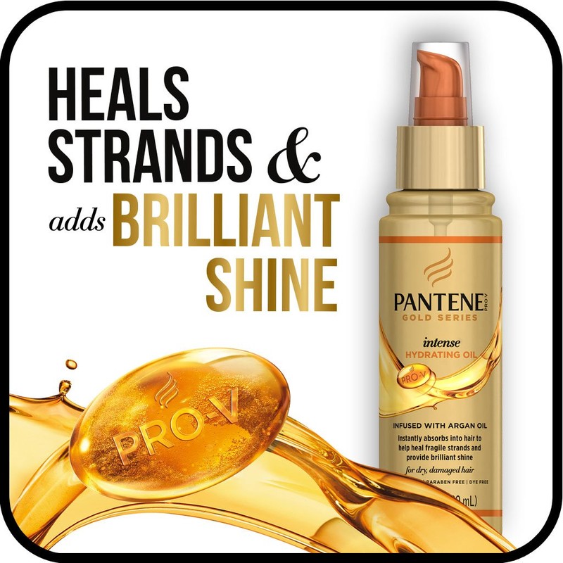 Pantene Pro-V Gold Series Intense Hydrating Oil Treatment, 3.2 fl
