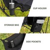 Unisakey Oversized Rocking Camping Chair with Headrest & Cup Holder