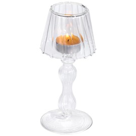 Gurfuy Clear Glass Votive Candle Holder - Glass Tealight Candleholder Hurricane Decorative Lamp Shaped for Table Wedding Dinning Centerpieces Party Supplies Festival Home Decor