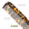 Kent 5.7" Handmade Wide Tooth Detangling Comb - Tortoiseshell