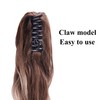 IMISSU Curly Ombre Color Claw Ponytail Hair Extensions Pony Tail