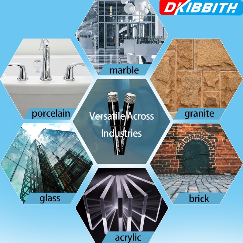 8 Pack Diamond Drill Bits Set for Granite Ceramic Marble