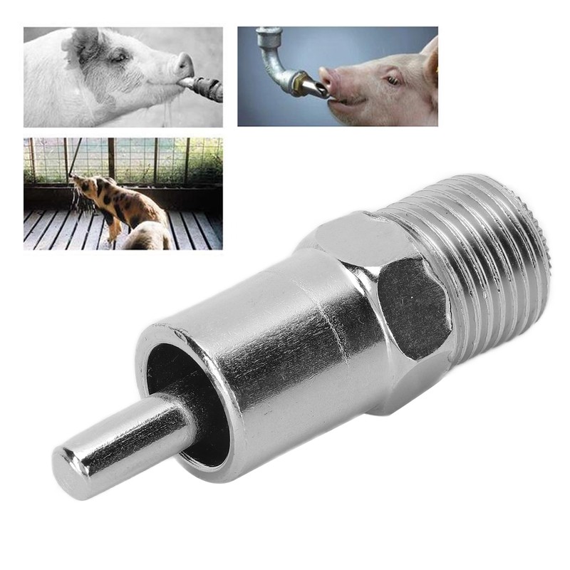 10pcs Pig Nipple Drinker Automatic Stainless Steel Pig Water Feeder