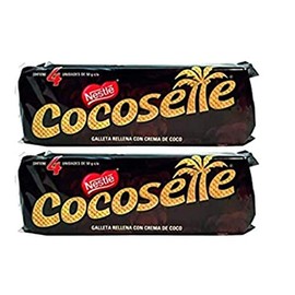 Nestle Cocosette Wafer Cookies Filled With Coconut Cream/Galleta Rellena Con Crema De Coco (8 Pack)