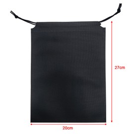 TACKTIMES Drawstring Storage Bag for Toys Adult Game Toys Lint Travel Bags 5Pcs (27 * 20cm(L x W), Black)