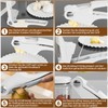 Trywise 4-in-1 garlic press, garlic peeler, garlic press with easy
