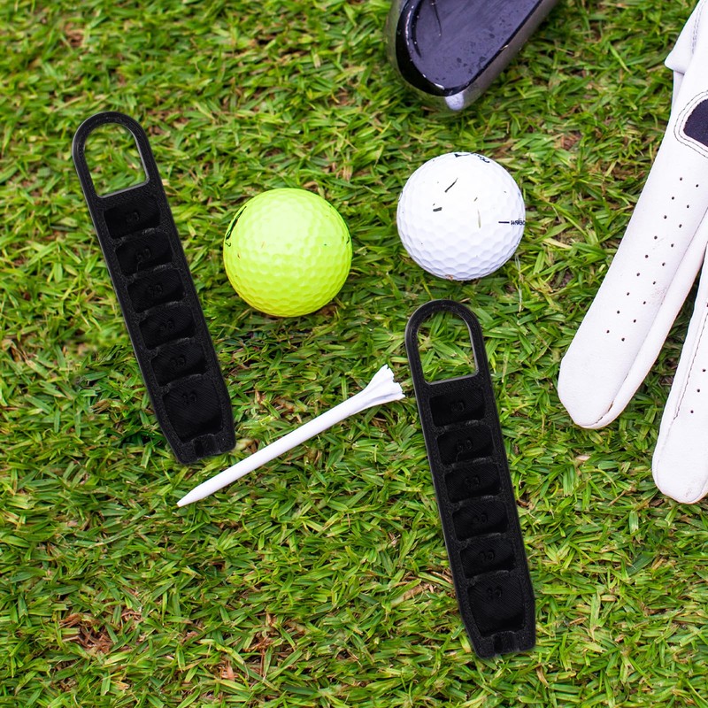 Gosknor 2pcs Golf Tee Height Adjuster, 6 Settings Precision Adjustable