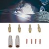 MIG Welding Consumables Kit Copper Contact Tips Connecting Rods Nozzle