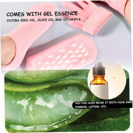 Guantes y calcetines hidratantes para manos secas Gel para pies Spa suaviza los pies de silicona agrietados Calcetines y guantes hidratantes para manos Cuidado hidratante durante la noche