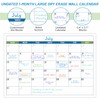 Large Dry Erase Calendar - Undated 1 Month Dry Erase