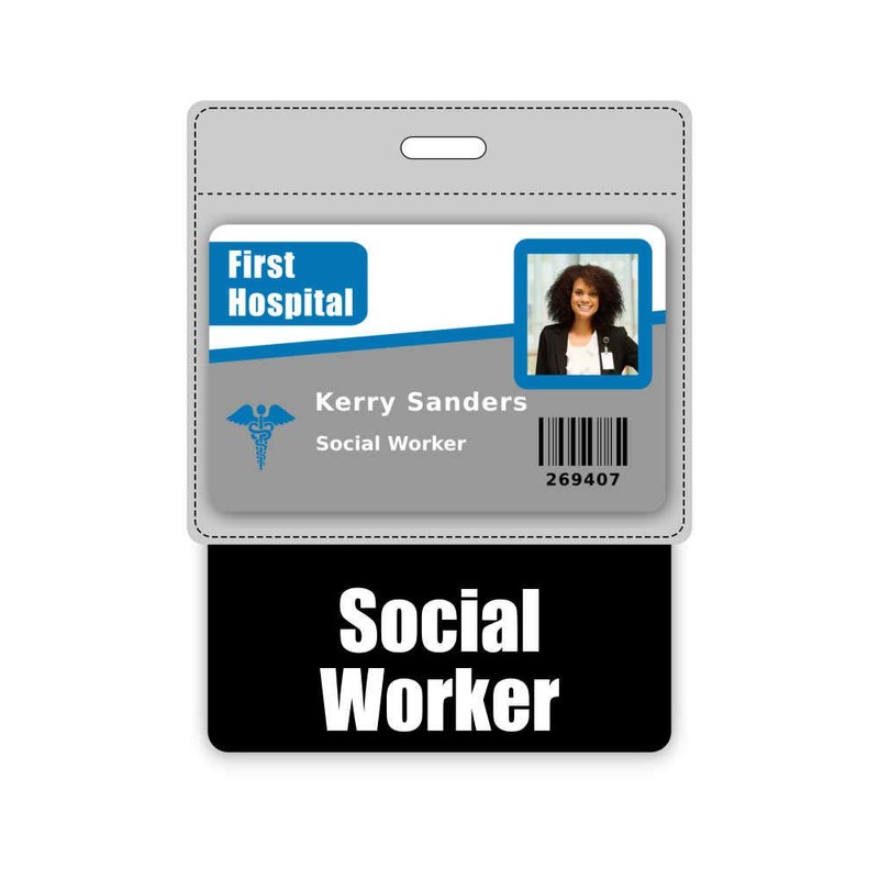 Social Worker Badge Buddy Horizontal w/Height & Weight Conversion Charts