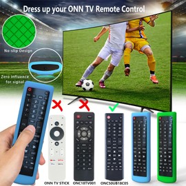 Case Cover for ONN ONC50UB18C05 TV Remote Control, Silicone Protective Controller Skin Sleeve Glow in The Dark Green