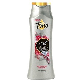 Tone Radiant Glow Body Wash, with Diamond Dust & Lotus Blossom, 16 Fl. Oz. by T.One