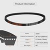 sourcing map AX24 EPDM V-Belt, Raw Edge Cogged Industrial Rubber